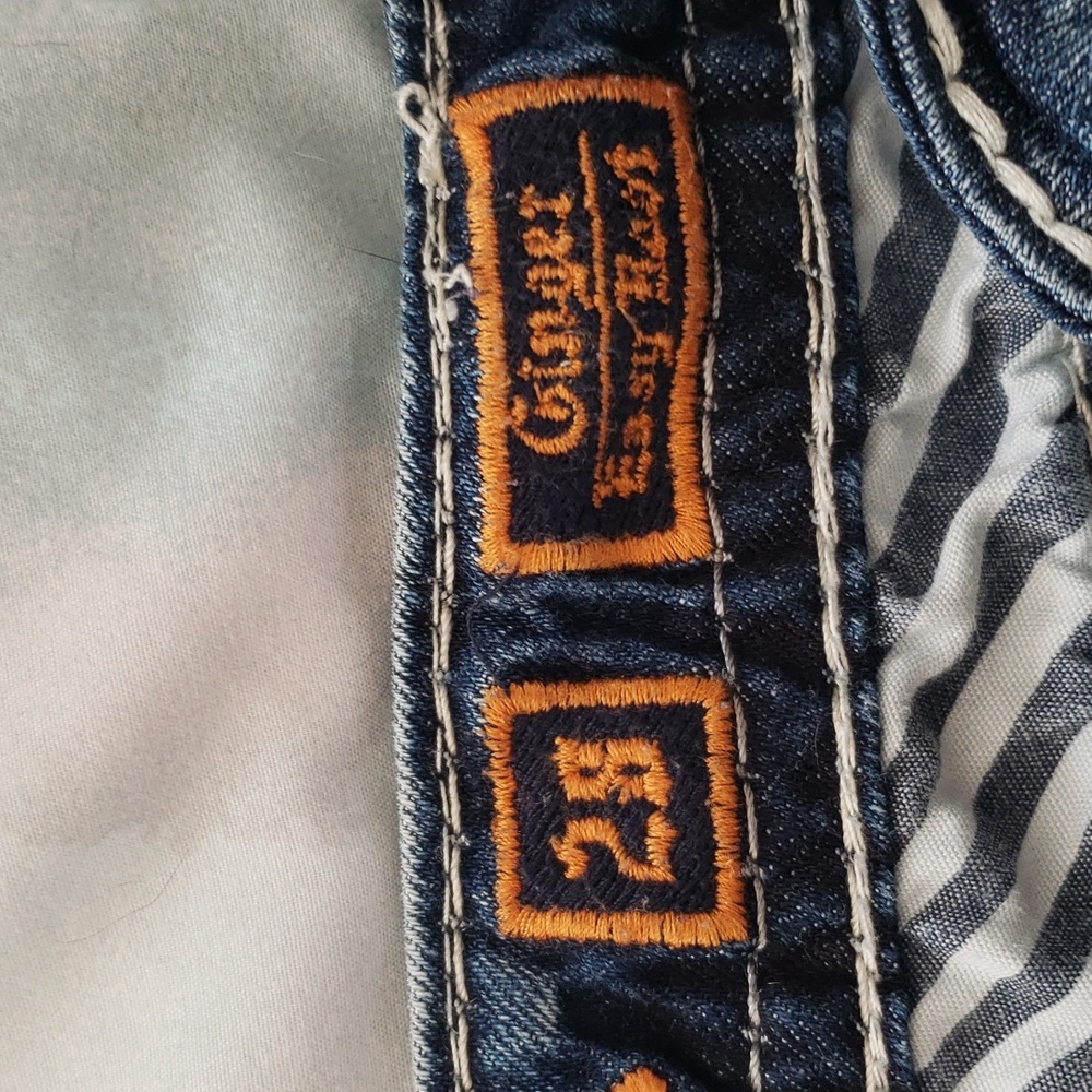Rock Revival Ginger Easy Fit Jeans 28x30 Bootcut Thick Stitch Western Denim - Picture 7 of 16